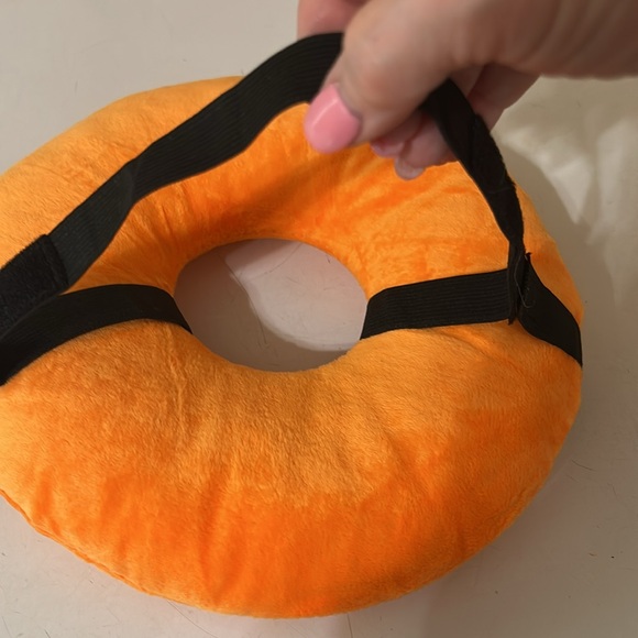 Orange Plush pierced ear Cushion - Picture 2 of 4